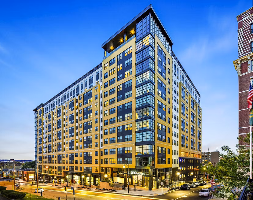 exterior at One on Centre Apartments