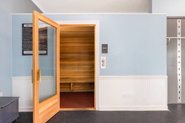 sauna at The Pointe at State College Apartments