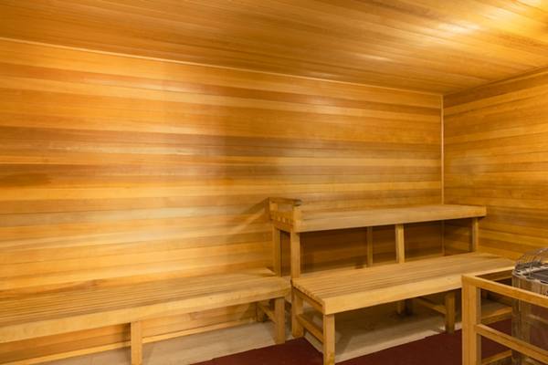 sauna at The Pointe at State College Apartments