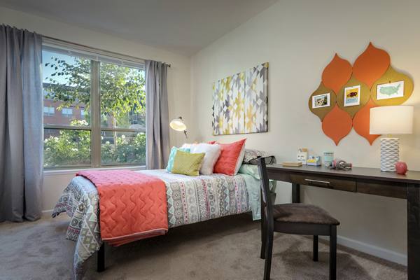 bedroom at The Province Boulder Apartments