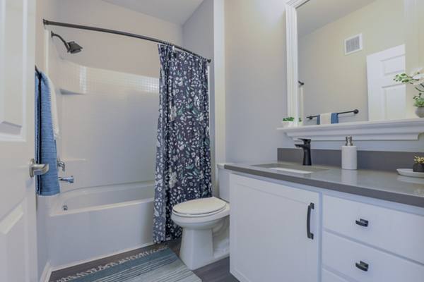 bathroom at The Province Greenville Apartments