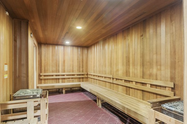 sauna at The Retreat at State College Apartments
