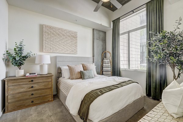 bedroom at Roosevelt Point Apartments