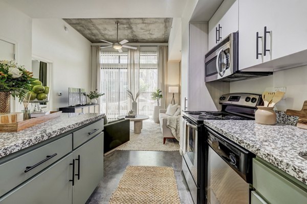 kitchen at Roosevelt Point Apartments