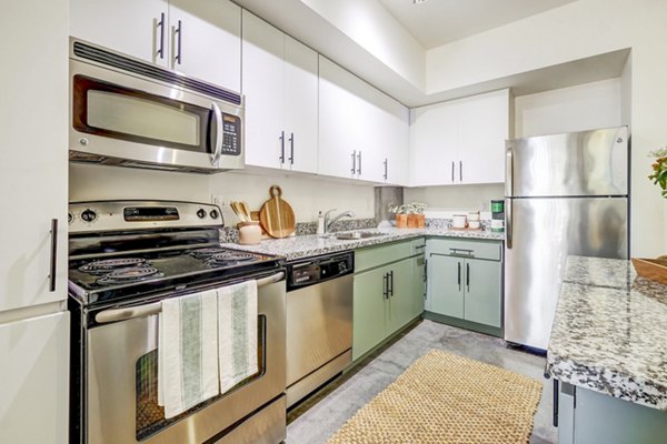 kitchen at Roosevelt Point Apartments