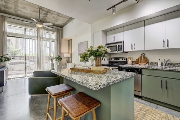 kitchen at Roosevelt Point Apartments