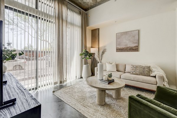 living room at Roosevelt Point Apartments