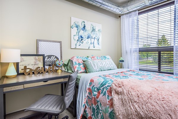 bedroom at SkyVue Apartments