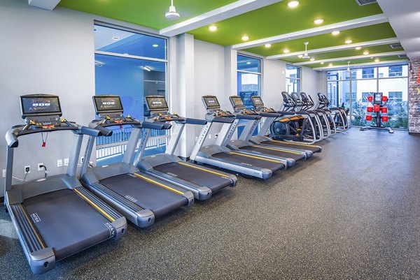 fitness center at SkyVue Apartments