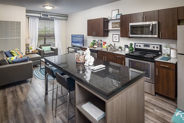 kitchen at SkyVue Apartments