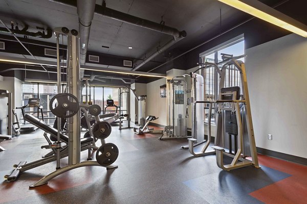 fitness center at The Varsity Apartments