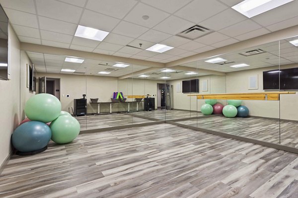 yoga/spin studio at The Varsity Apartments