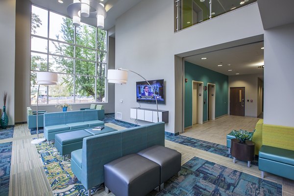 clubhouse/lobby at Central Hall Apartments