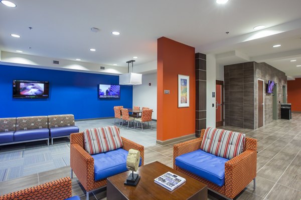 clubhouse/lobby at Central Hall Apartments