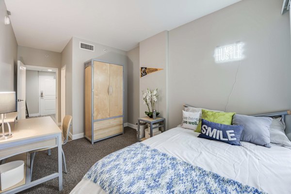 bedroom at University Village Towers Apartments
