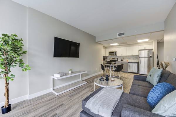living room at University Village Towers Apartments