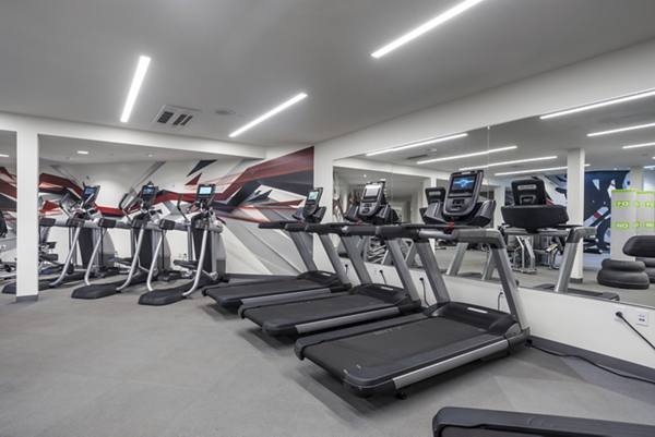 fitness center at The Broadway Apartments