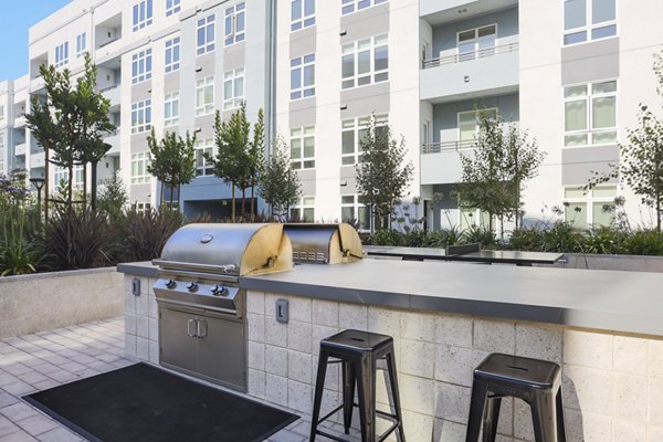 grill area at The Broadway Apartments