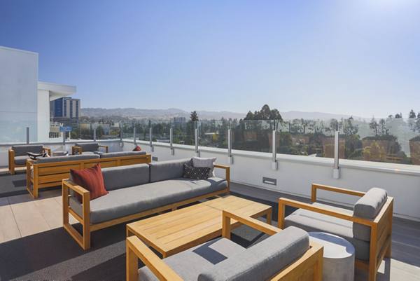rooftop deck at The Broadway Apartments