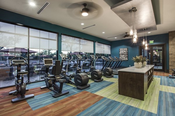 Fitness center with state-of-the-art equipment at The Michael at Presidio Apartments