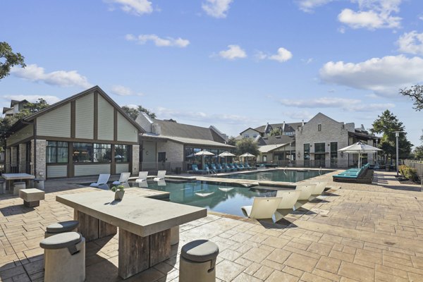 Resort-style swimming pool at The Michael at Presidio Apartments, perfect for relaxation and leisure outdoors