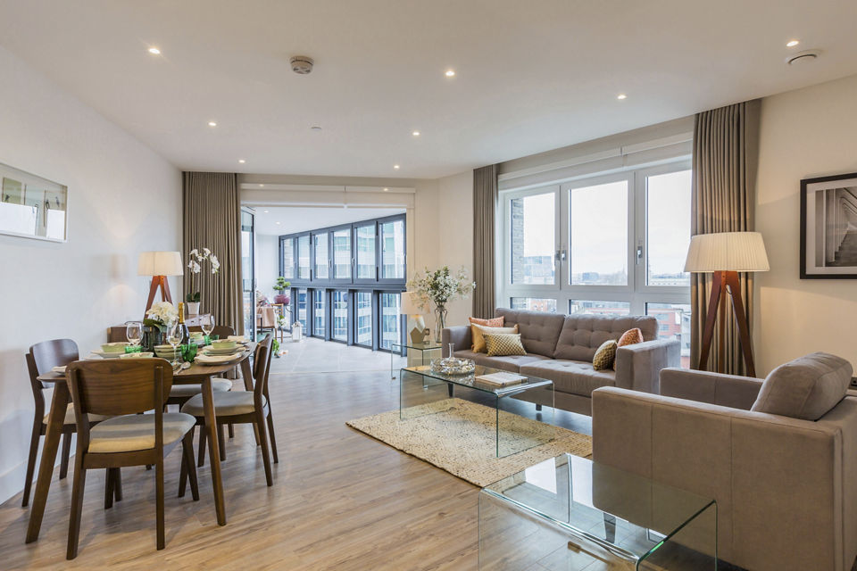 Living Room at Aldgate Place