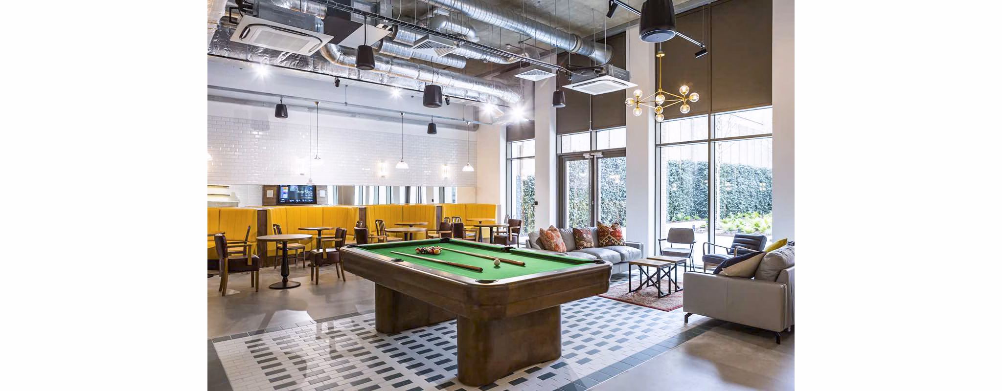 game room at Chapter White City         