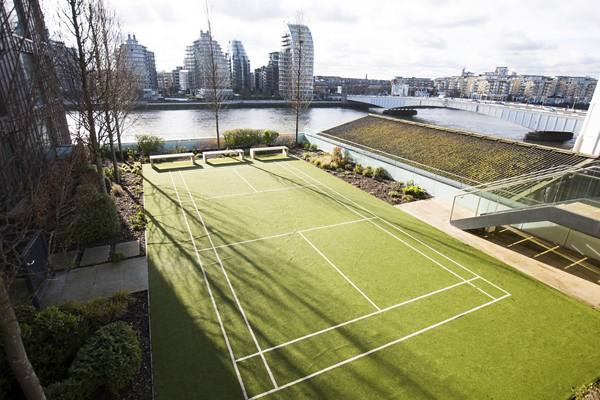 tennis court at Fulham Riverside