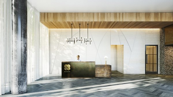 front lobby at Sailmakers (Ostro Tower)
