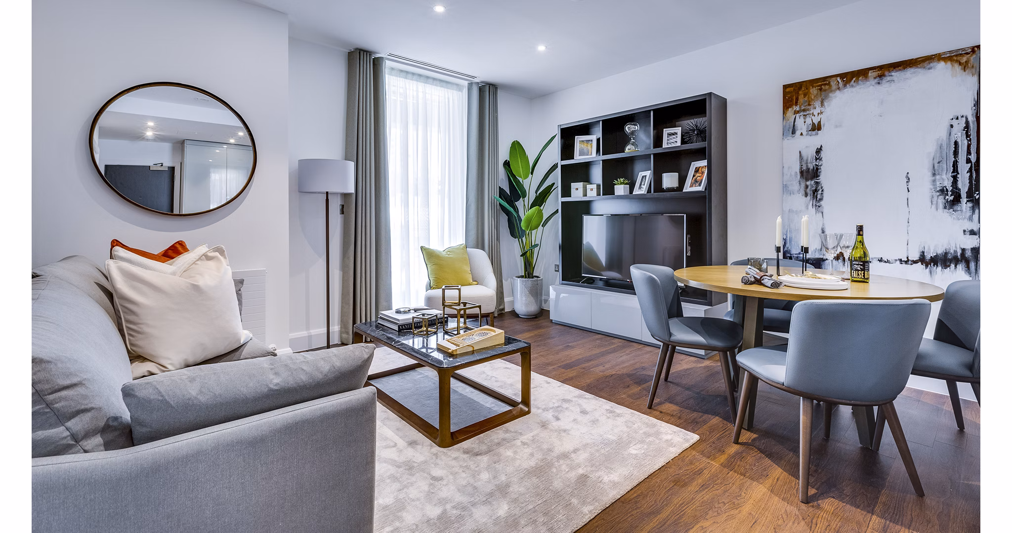 living room at Sailmakers (Ostro Tower)        