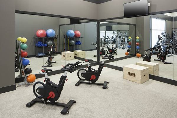 fitness center at Alexan West Highland
