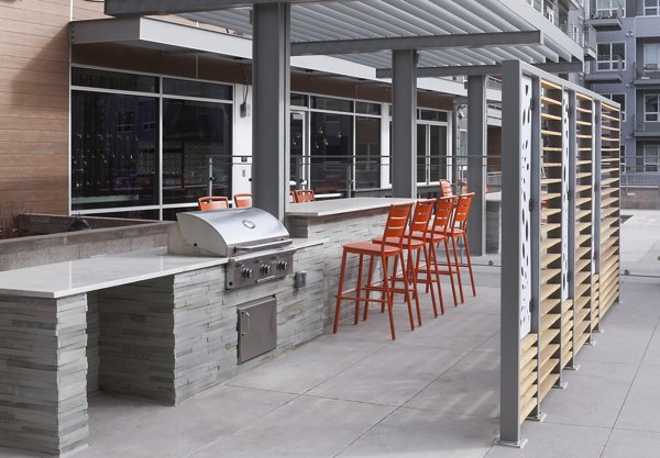 grill area at Alexan West Highland