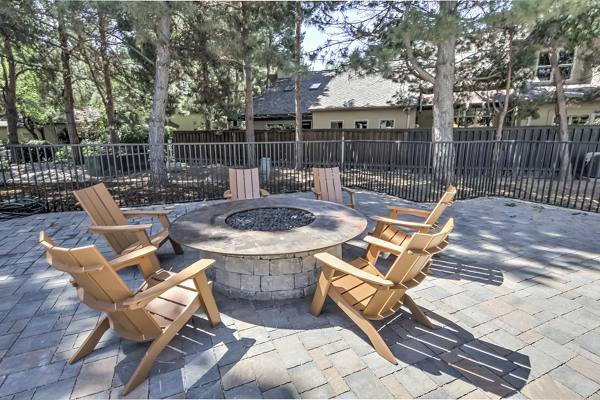 fire pit at Reedhouse Apartments