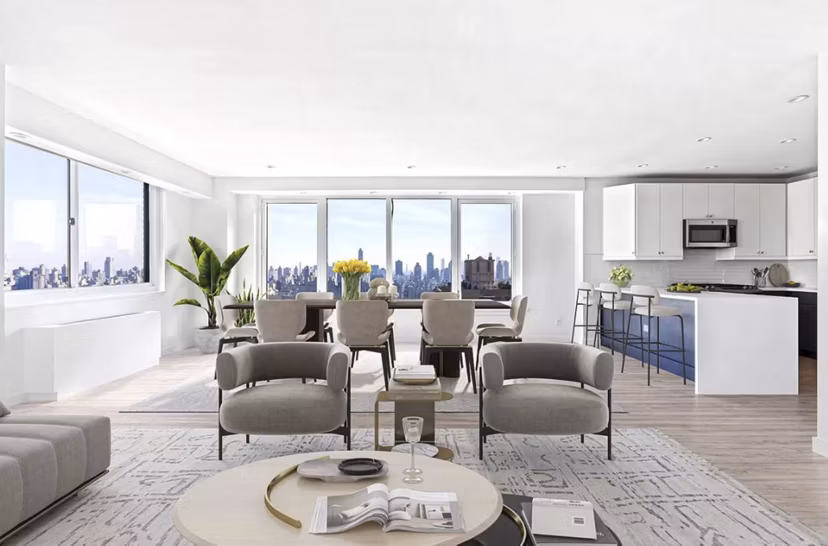 clubhouse at Two Lincoln Square Apartments