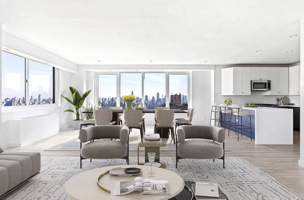 clubhouse at Two Lincoln Square Apartments
