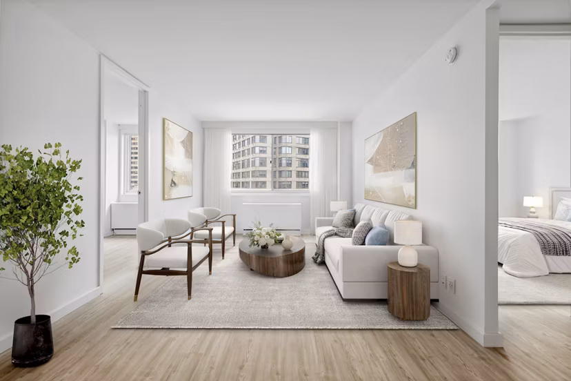 clubhouse at Two Lincoln Square Apartments