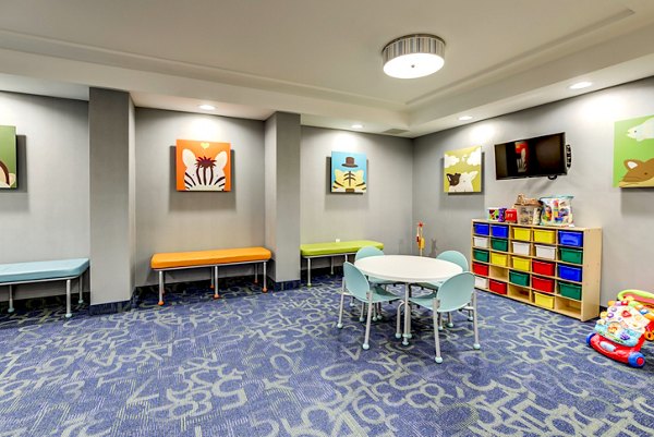 game room at Two Lincoln Square Apartments