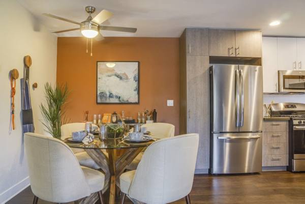 dining room at Solterra at Civic Center Apartments                                                         