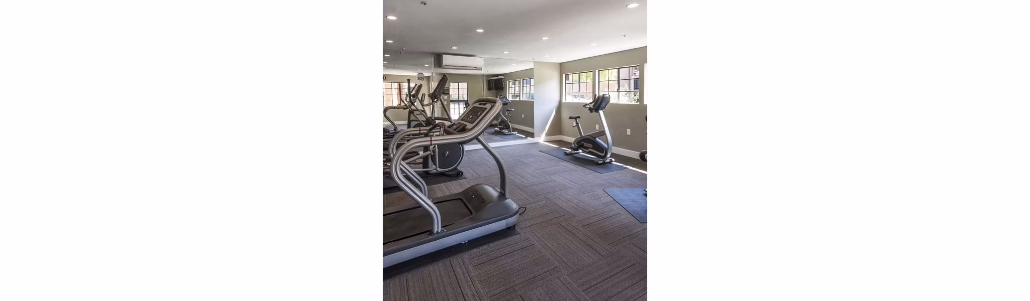 State-of-the-art fitness center featuring modern equipment at Avana Gilbert luxury apartments