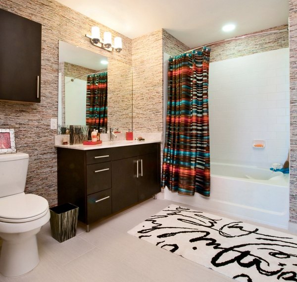 Modern bathroom with sleek fixtures at Estuary Apartments