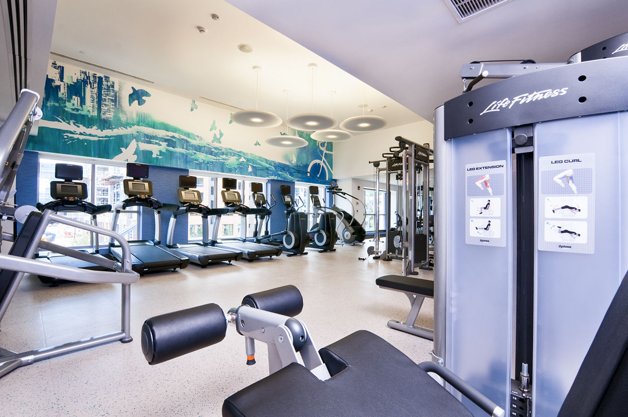 Gym at Estuary Apartments