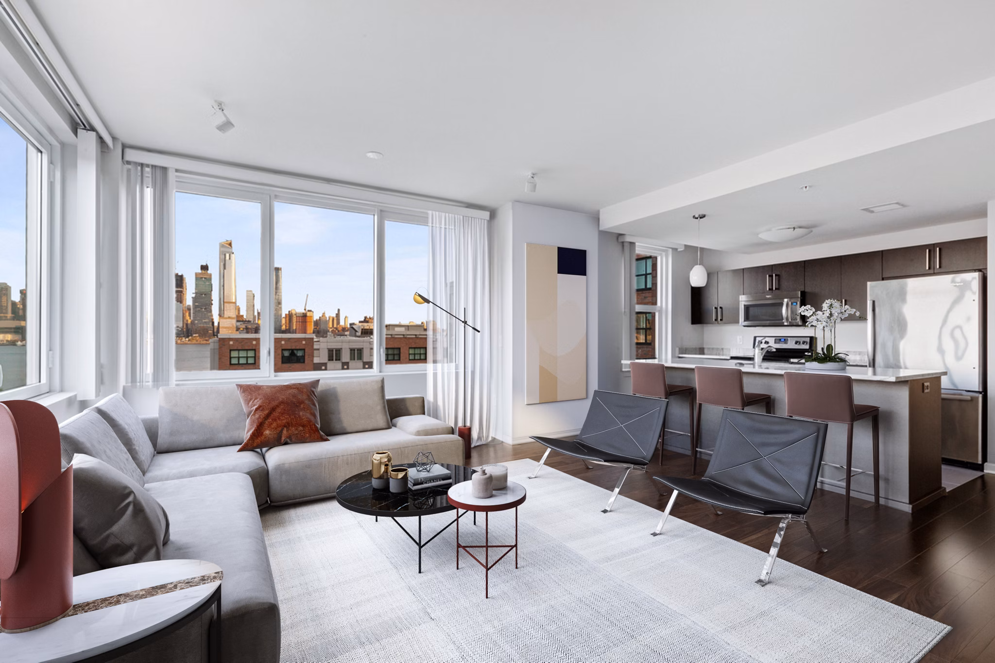 Living Room at Estuary Apartments