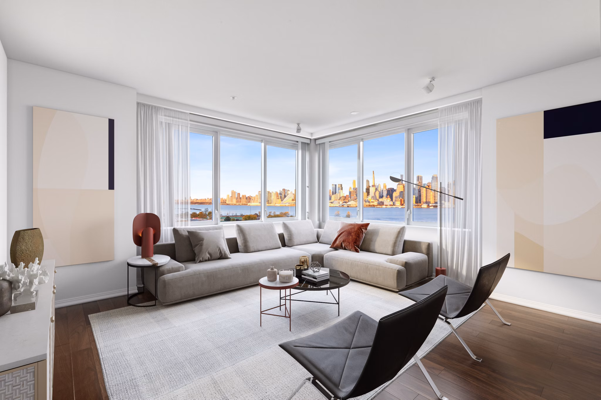 Living Room at Estuary Apartments