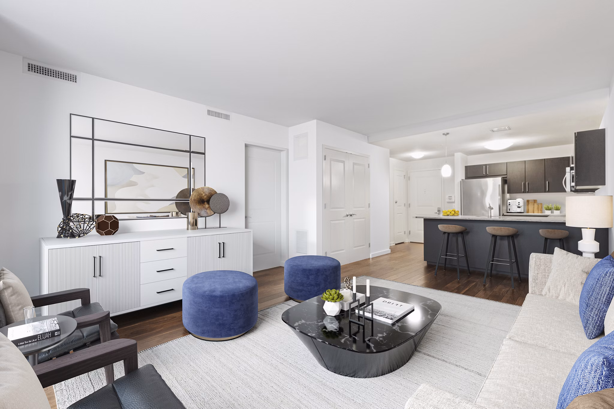 Living Room at Estuary Apartments