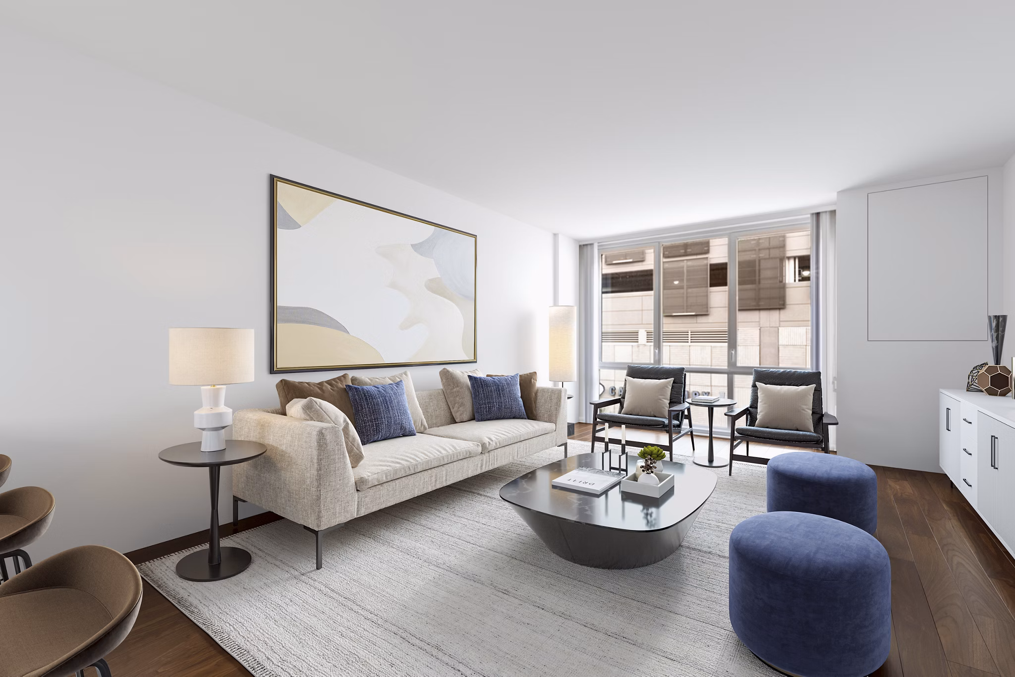 Living Room at Estuary Apartments