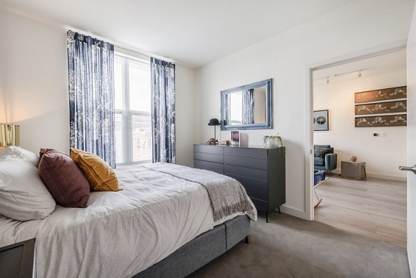 bedroom at West of Chestnut Apartments