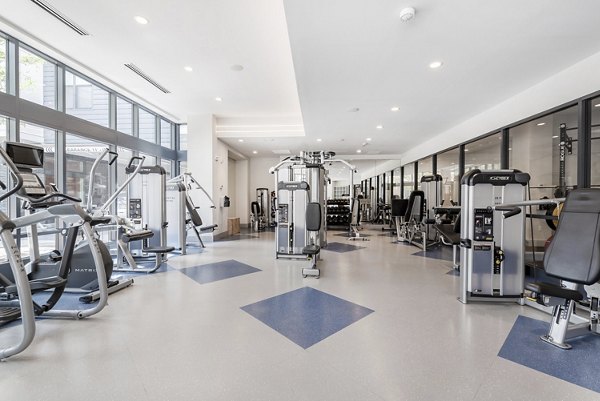 fitness center at West of Chestnut Apartments