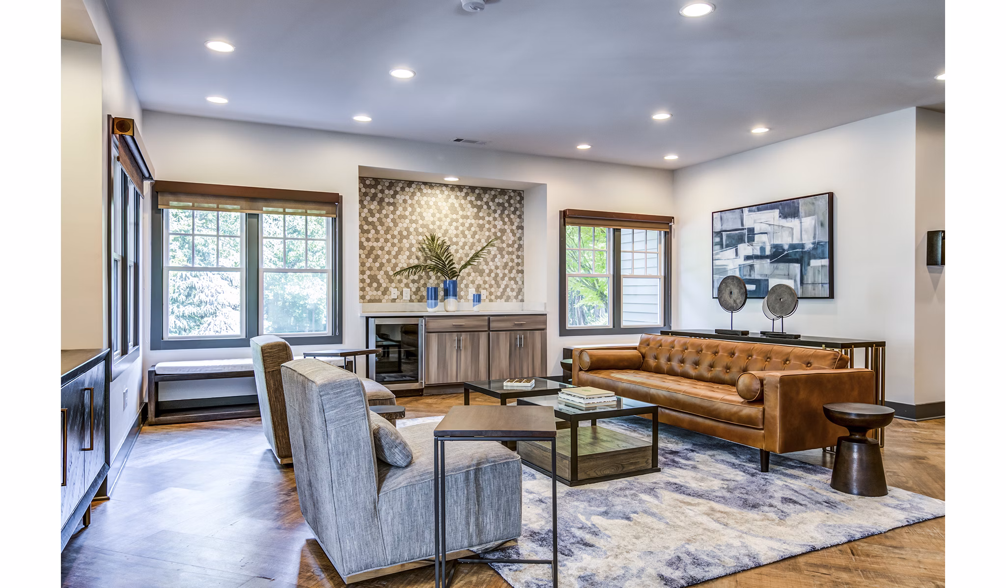 clubhouse/lobby at Avana Woods Apartments
