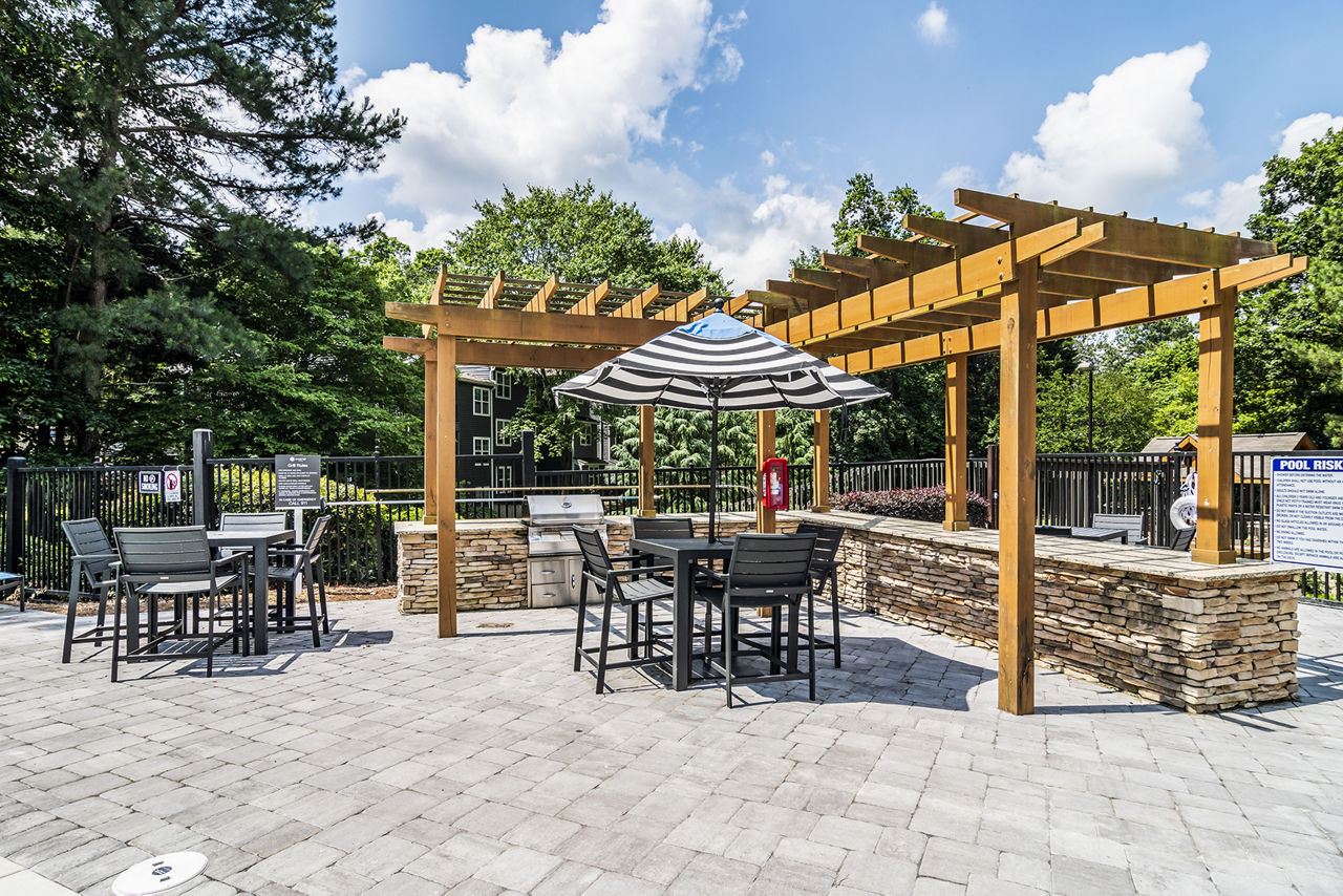 Grill area at Avana Woods