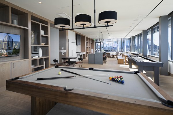 game room at Helm Apartments